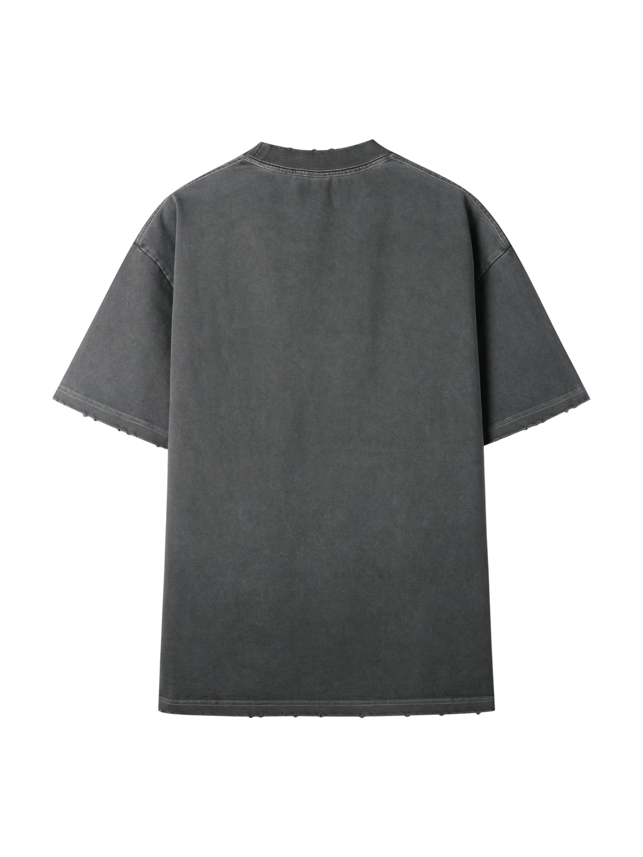 Heavyweight Vintage Washed Hand Frayed T-Shirt