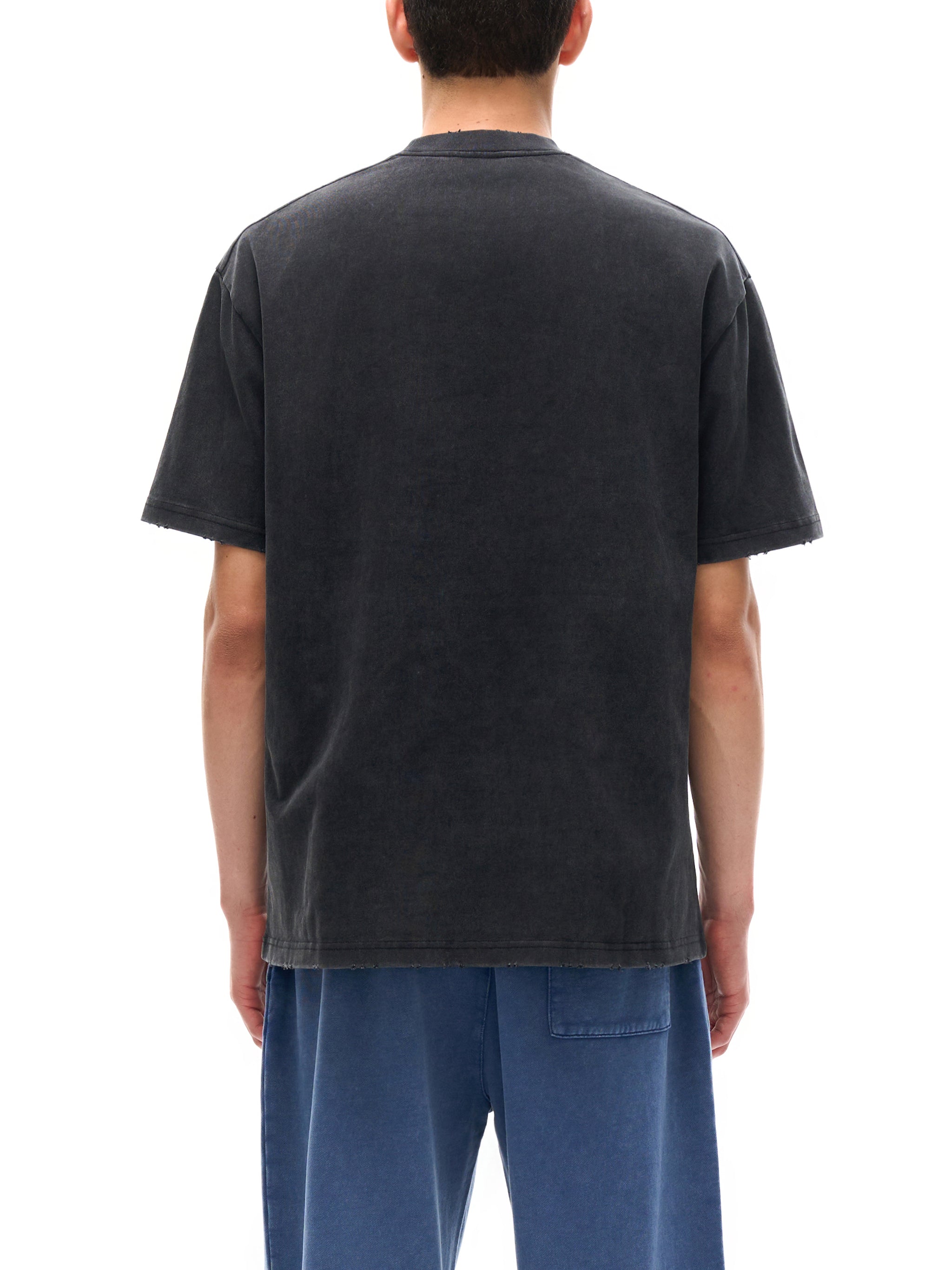 Heavyweight Vintage Washed Hand Frayed T-Shirt