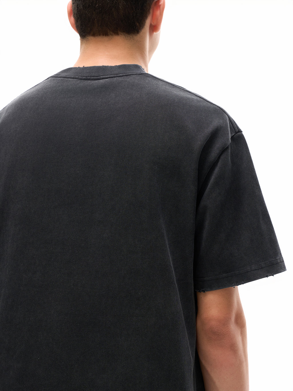 Heavyweight Vintage Washed Hand Frayed T-Shirt
