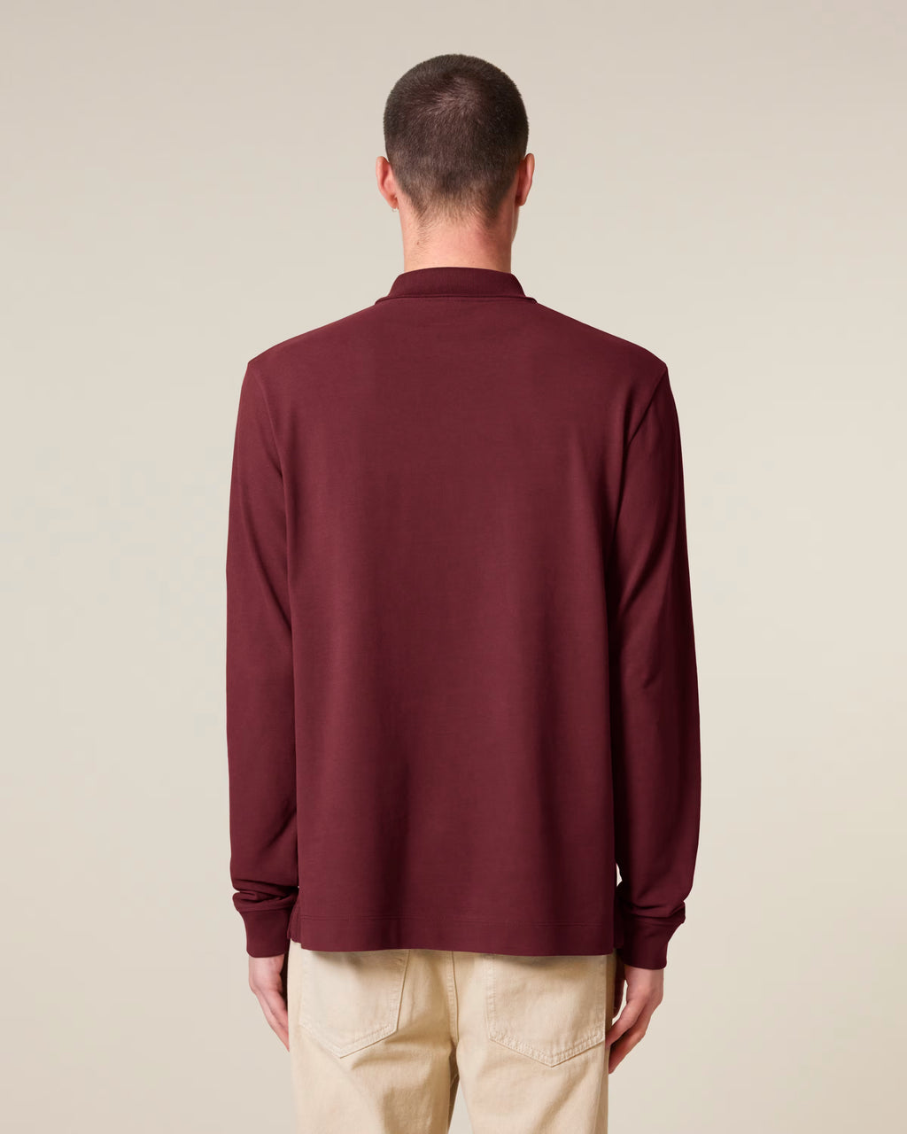 The polo long sleeve Organic Cotton T-shirt