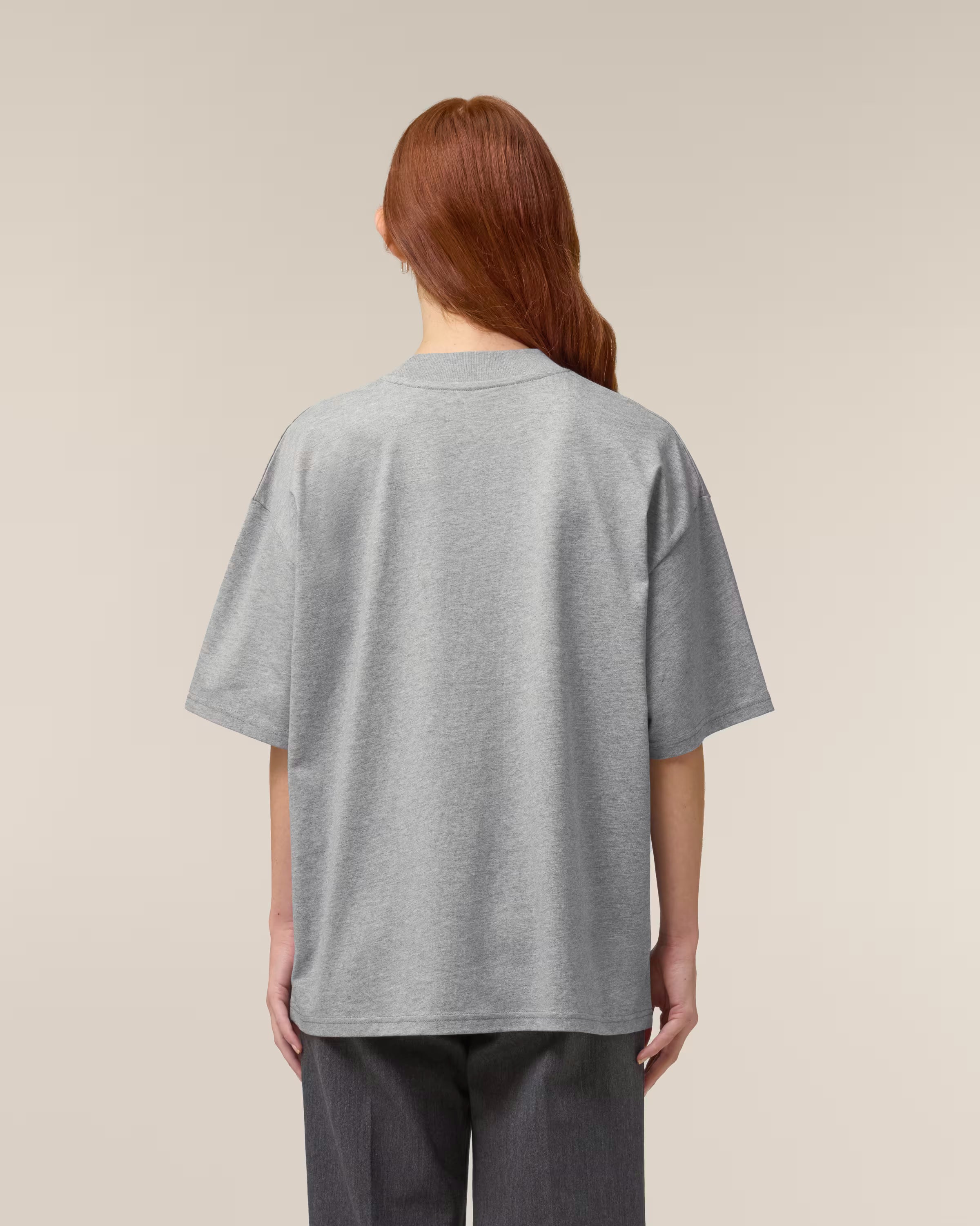 Oversized High-Neck Organic Cotton T-Shirt
