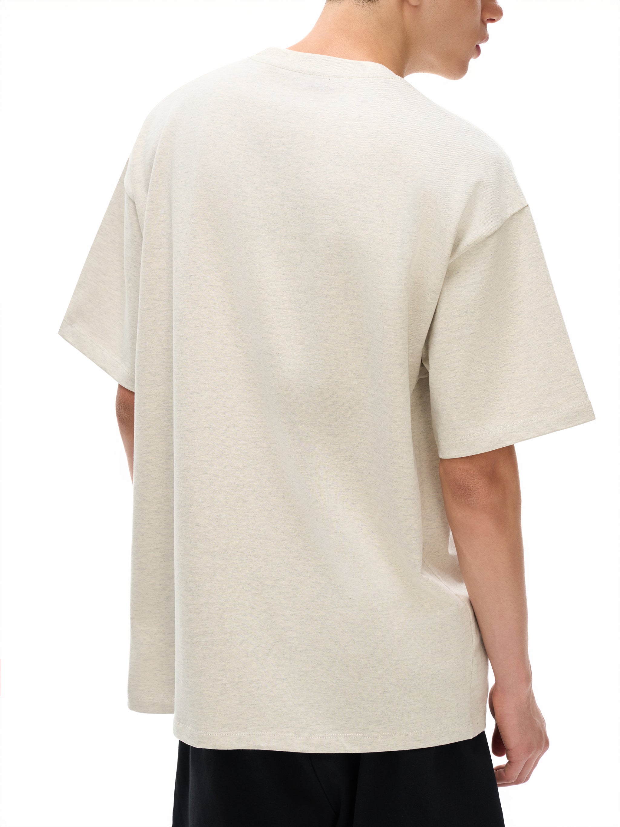 Heavyweight Solid Color Drop Shoulder Loose T-shirt