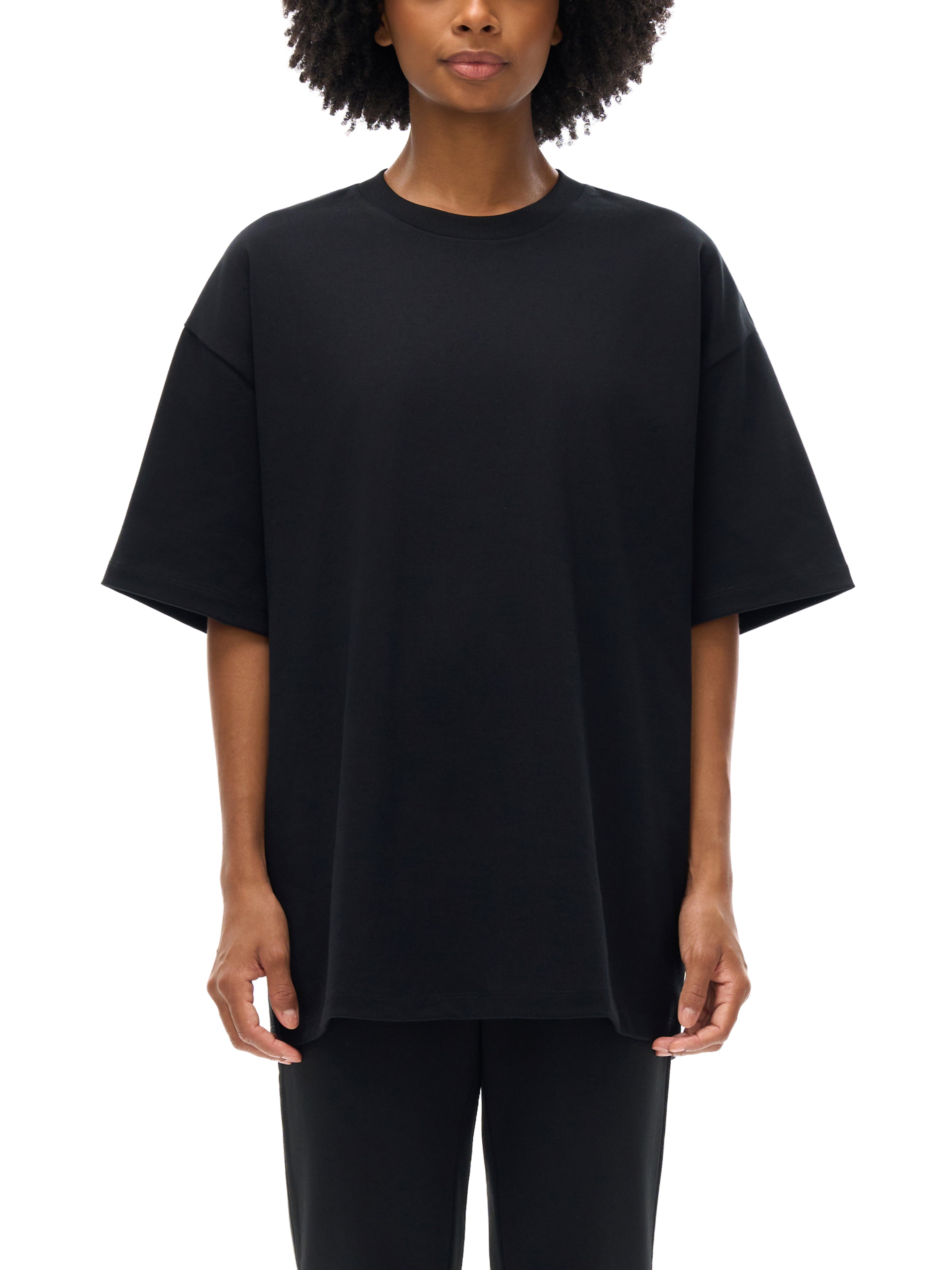 Heavyweight Solid Color Drop Shoulder Loose T-shirt