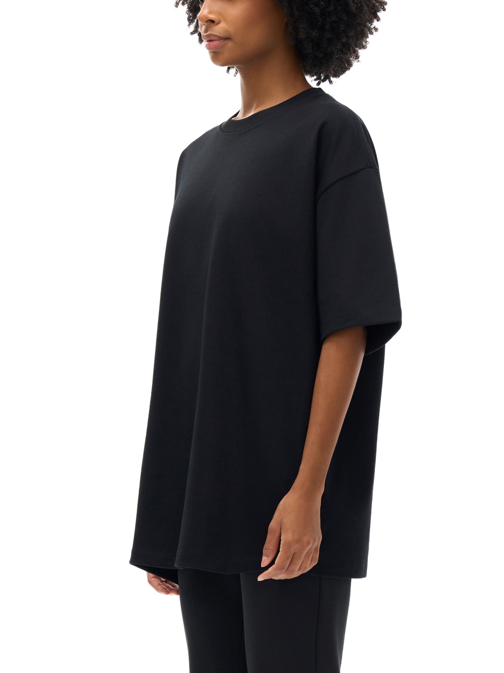 Heavyweight Solid Color Drop Shoulder Loose T-shirt